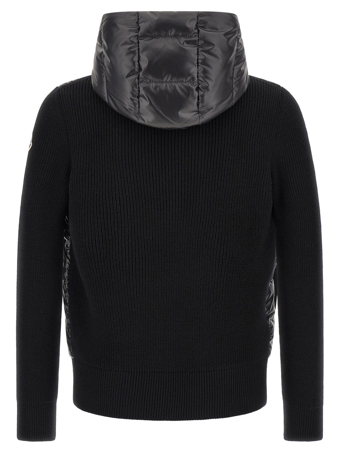Moncler Padded Cardigan With Hood Maglioni - Nero | 6e5526a0fc38dd38078d7d2ecf741181b4ff5000