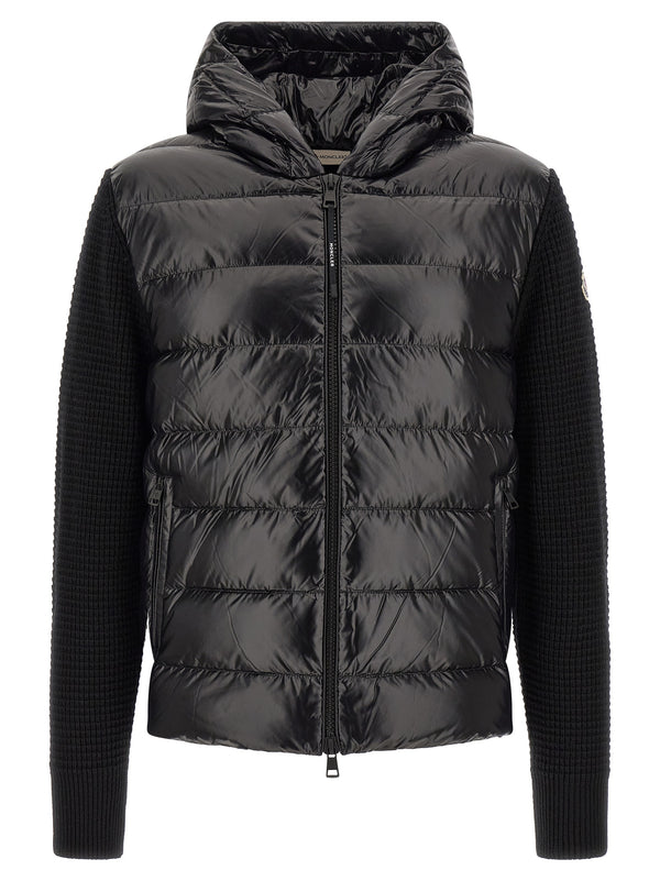 Cardigan With Front Padding Maglioni Nero