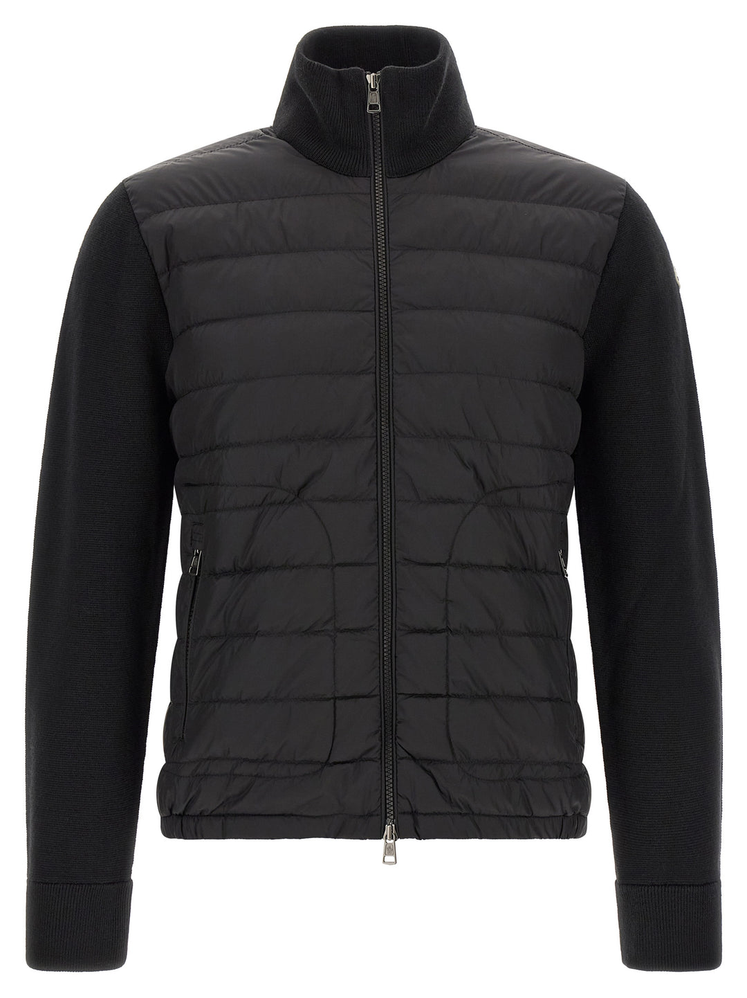 Moncler Padded Cardigan Maglioni - Nero | 046e091fd9326a46ee33b5efd355922b1b457d22