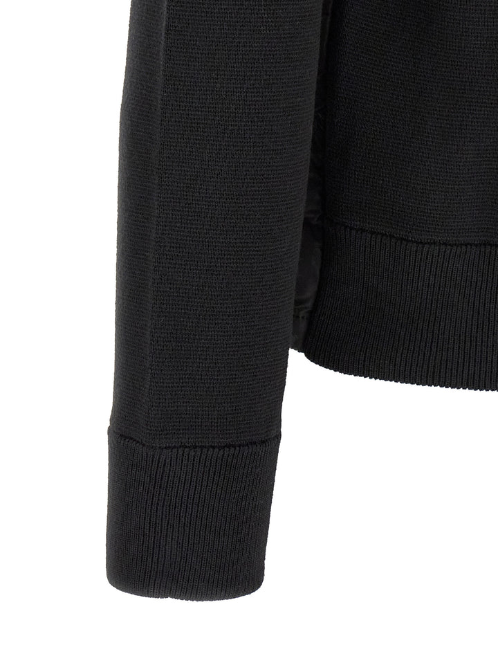 Moncler Padded Cardigan Maglioni - Nero | f36c4bb1db296c38a922e8254f966716d4a74c9d