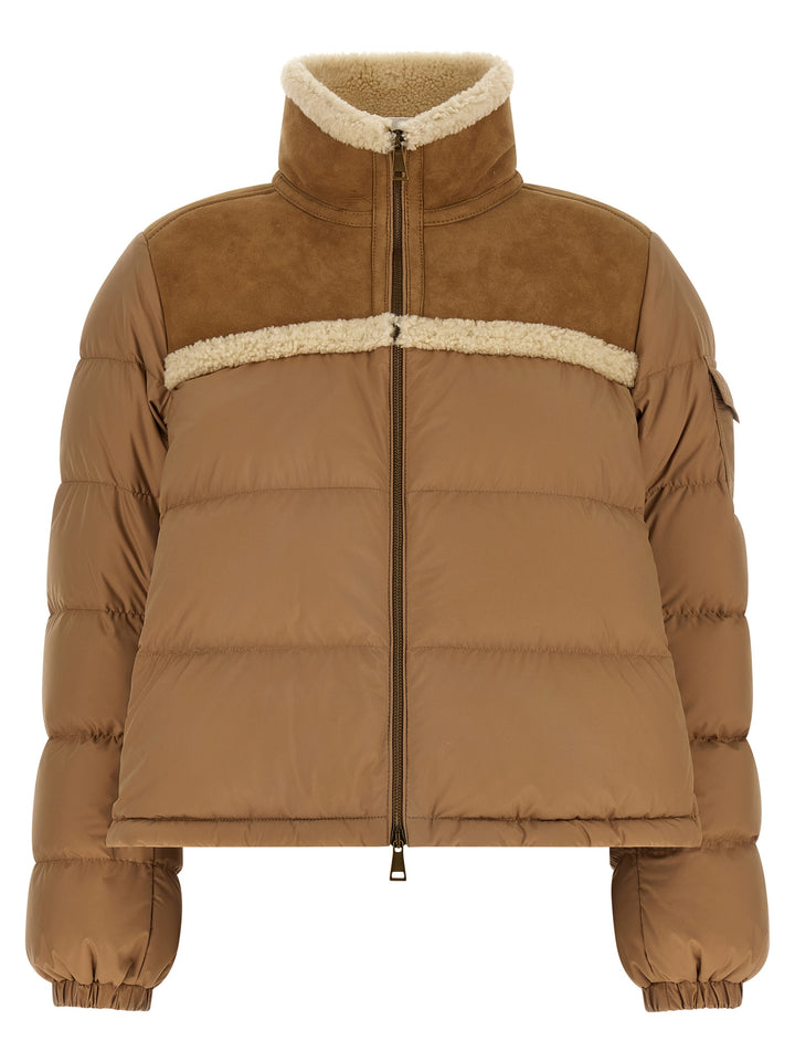 Moncler Aurore Puffer Jackets - Beige | 91bb17a1e03995c136e684887867bcacb742d4f6