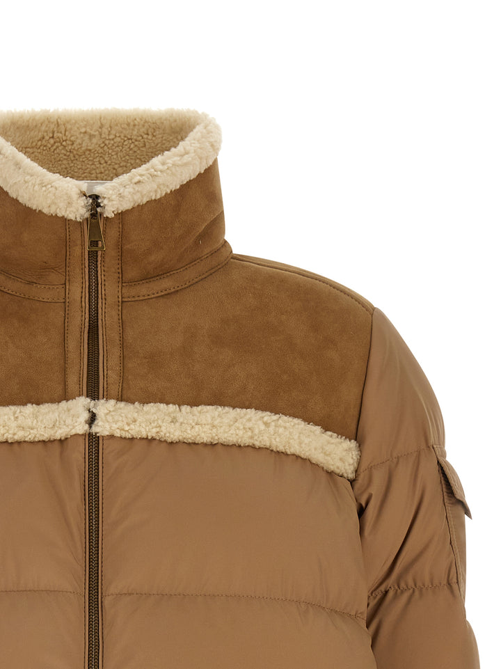 Moncler Aurore Puffer Jackets - Beige | 36e0e4ea6391e80d4c8dfba779f14a044d7fd453