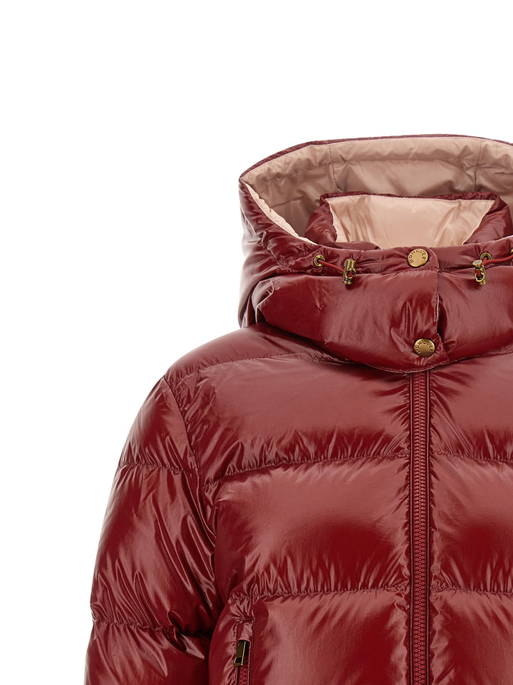Moncler Nievole Puffer Jackets - Rosso | 3c22186cf088e0a14da451dbaf819d1c759ead65