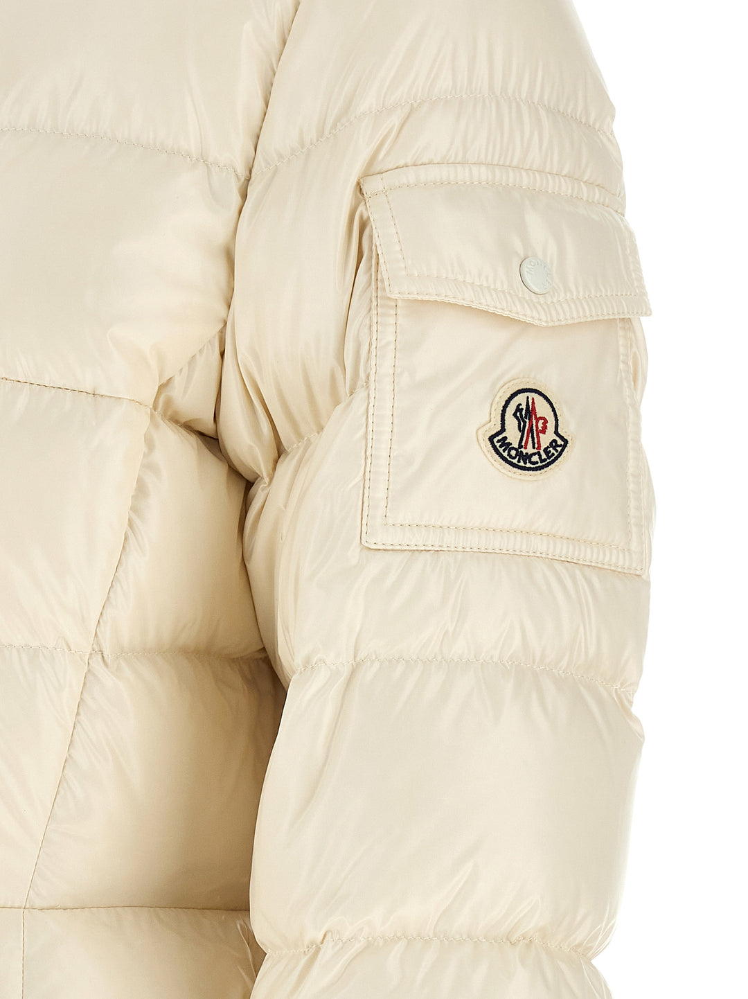 Moncler Barante Puffer Jackets - Bianco | 708993abff430f7e385358f92c3fe42acb416d03