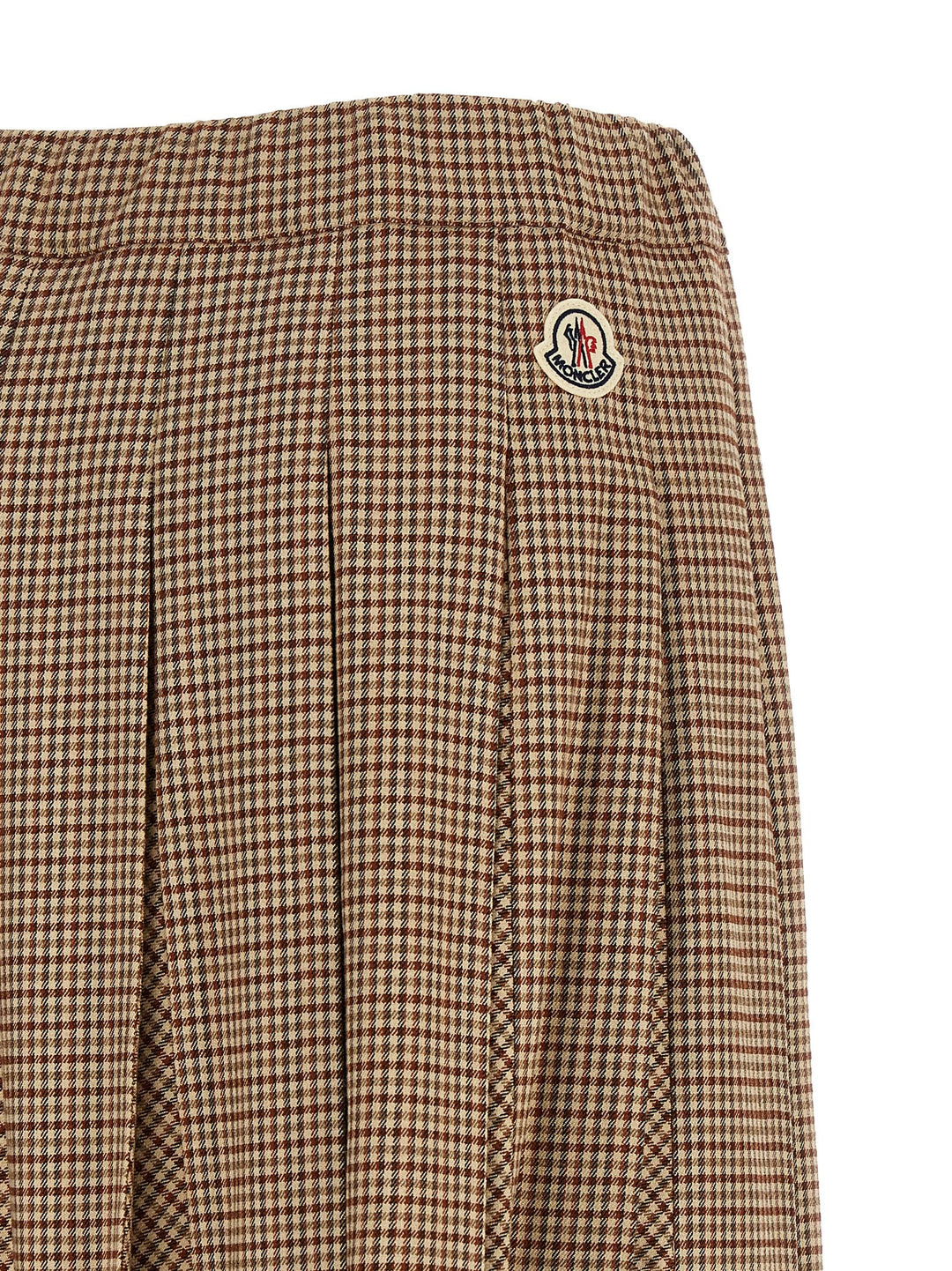 Moncler Pleated Midi Skirt Gonne - Beige | c938af4975b56a3737c0d87242c041706239a14c