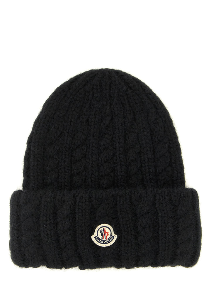 Moncler Braided Beanie Cappelli - Nero | 8890350b97811ce644a73976fa1f2d43e0a4fce0