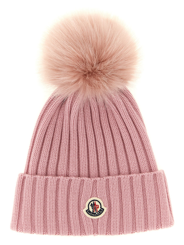Pompon Wool Beanie Cappelli Rosa