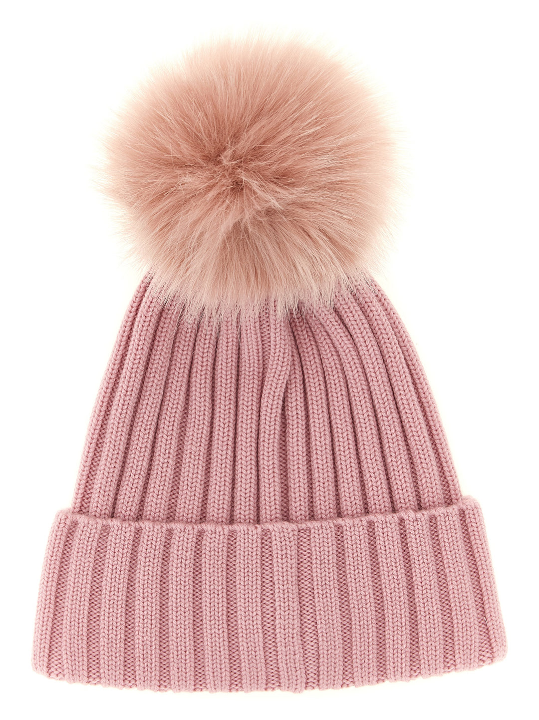 Moncler Pompon Wool Beanie Cappelli - Rosa | fd1ffadb06201cf5e5057a2bb4e1b09f1062db4d