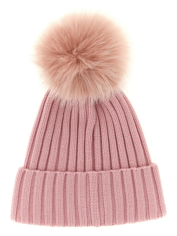 Moncler Pompon Wool Beanie Cappelli - Rosa | fd1ffadb06201cf5e5057a2bb4e1b09f1062db4d
