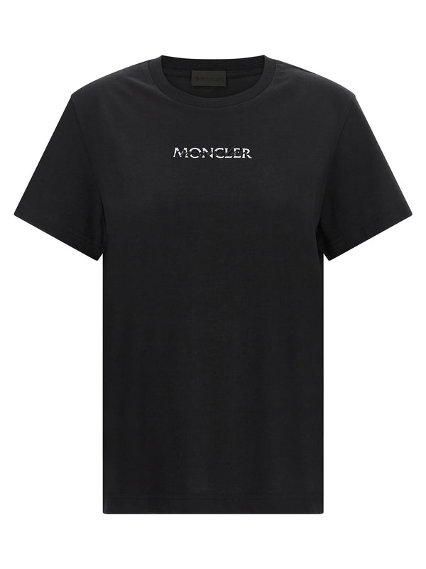Logo Embroidery T Shirt Nero
