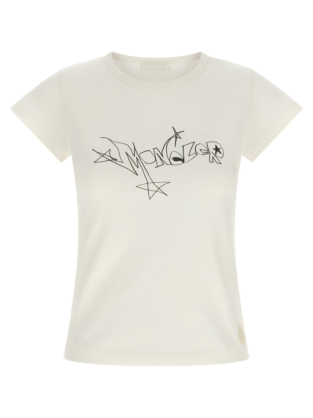Moncler Graphic Print T shirt - Bianco | 1029316c5826cbc5272b50feac07b0385d0a9d34
