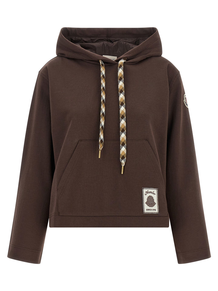 Moncler Maxi Drawstring Hoodie Felpe - Marrone | f99c6cdf96ea91dbe22dfd539800ef4996a86dd7