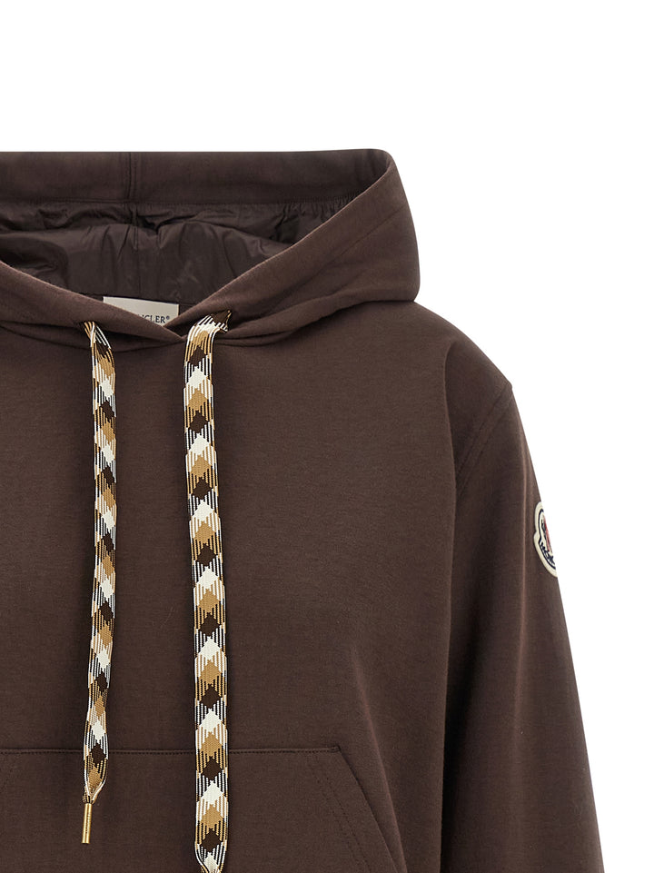 Moncler Maxi Drawstring Hoodie Felpe - Marrone | 60b74b69f8d7448ef2af900e63054c646df7b736