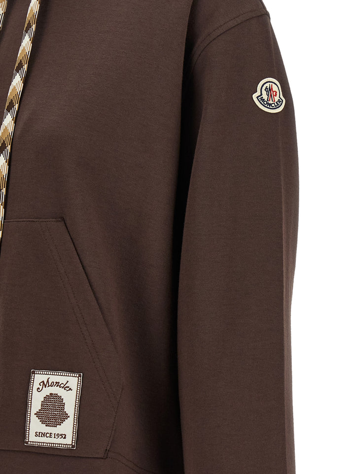 Moncler Maxi Drawstring Hoodie Felpe - Marrone | aea140c44f11b4861c249ab94f2633ae9d2f4d96