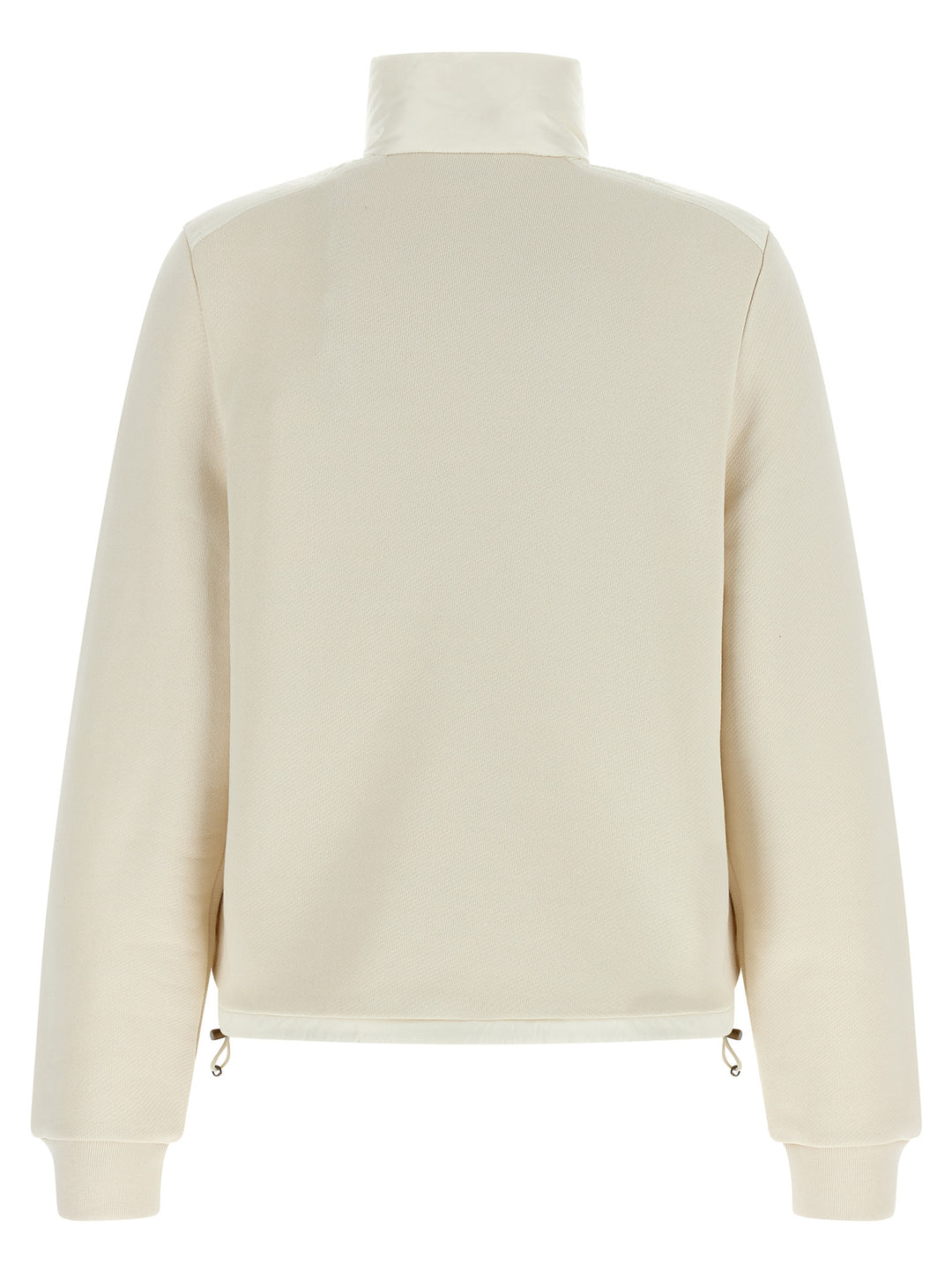Moncler Two-Material Cardigan Maglioni - Bianco | 62382d10828f2cfba65c869e8d83f6848327db41