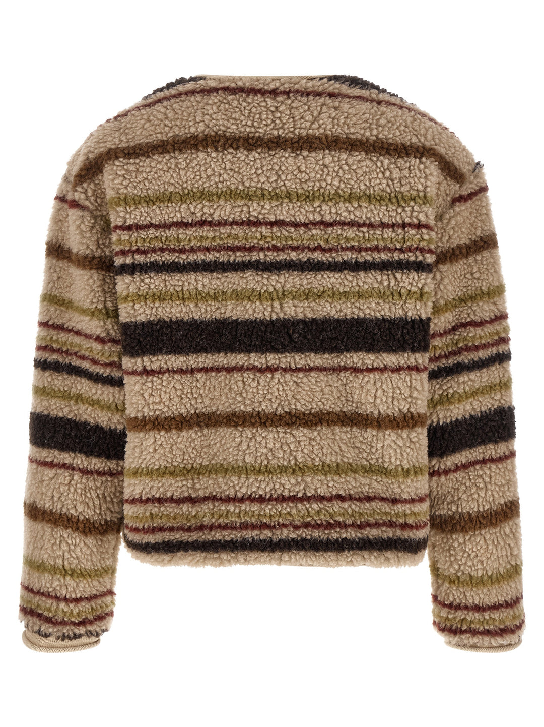 Moncler Teddy Effect Cardigan Maglioni - Marrone | 042ddd815d904f6d5918d9f2ba38dbdf648c2847