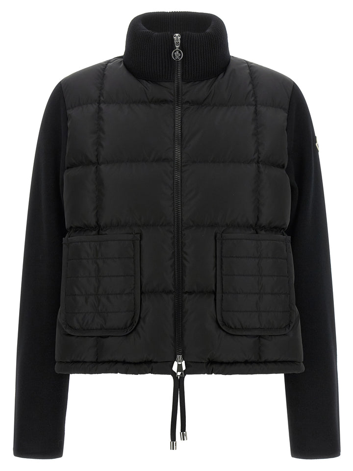 Moncler Padded Cardigan Maglioni - Nero | 9d9344c48d862906963165dd3b17d96cae124bc5
