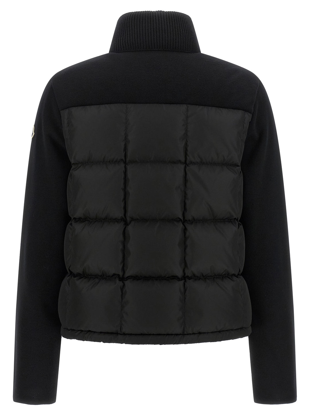 Moncler Padded Cardigan Maglioni - Nero | a37ab3696f7aa6fcaa16049c14e01faf74e6b707