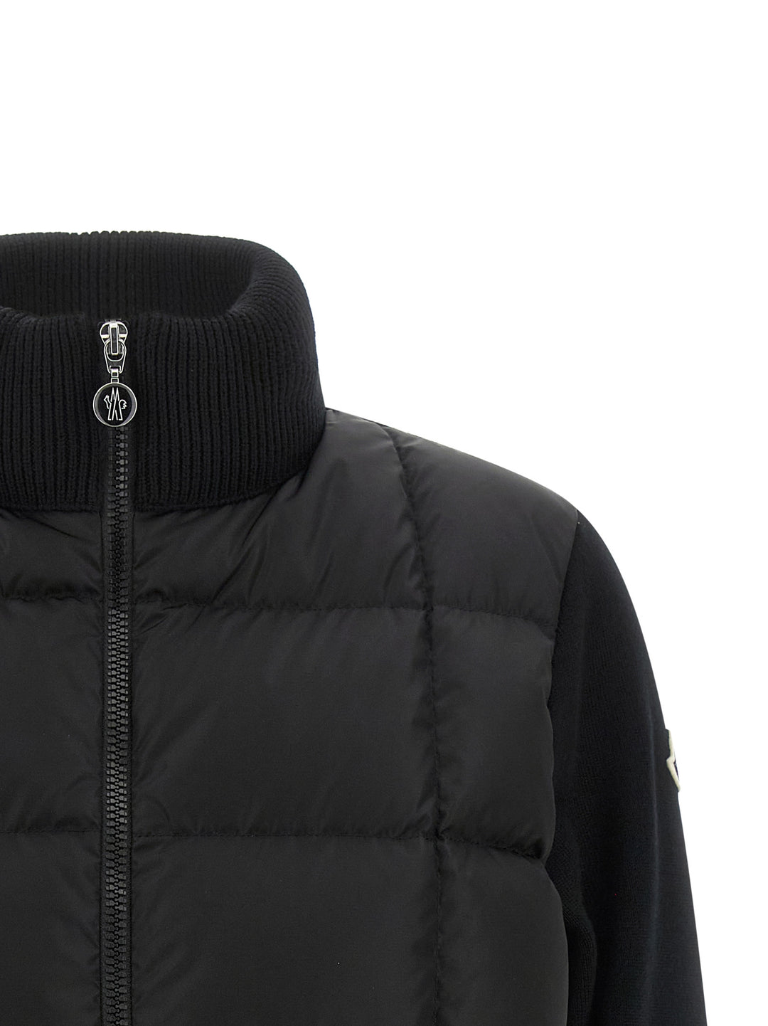 Moncler Padded Cardigan Maglioni - Nero | cea38c862a213afc5d516c4df958cb501a4f2e0d