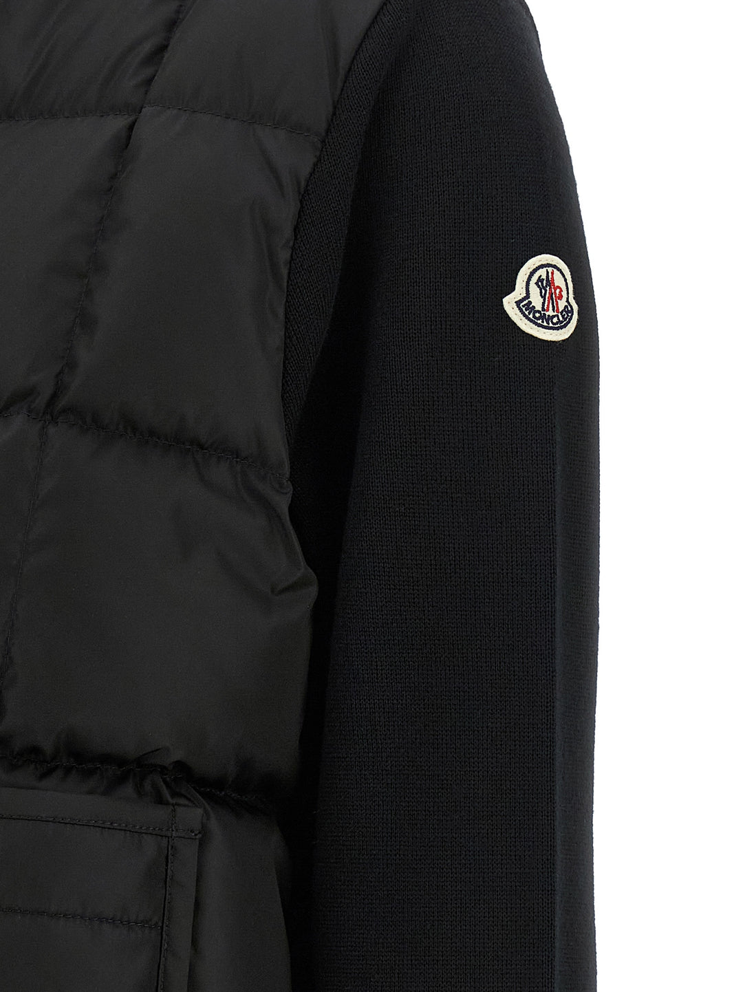Moncler Padded Cardigan Maglioni - Nero | 52f6e230f9414e04bba1c4849eb9cff11a83e8b1