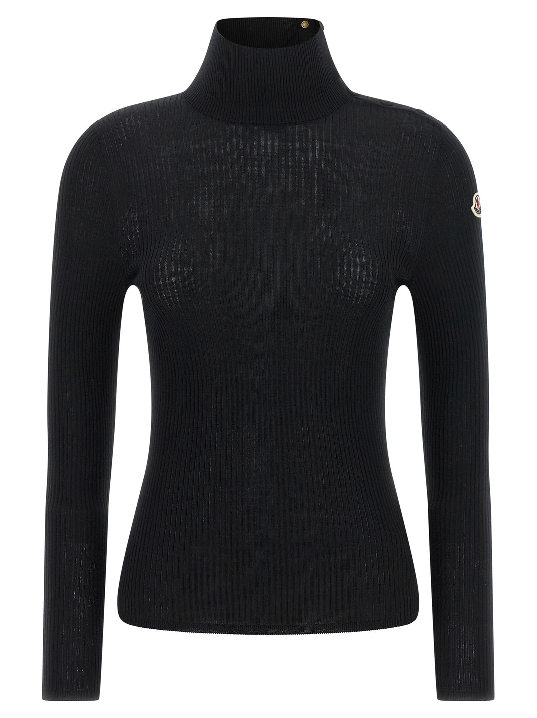 Moncler Logo Turtleneck Sweater Maglioni - Nero | 1212c571620fda72361dbe234be1387d2ba567c5