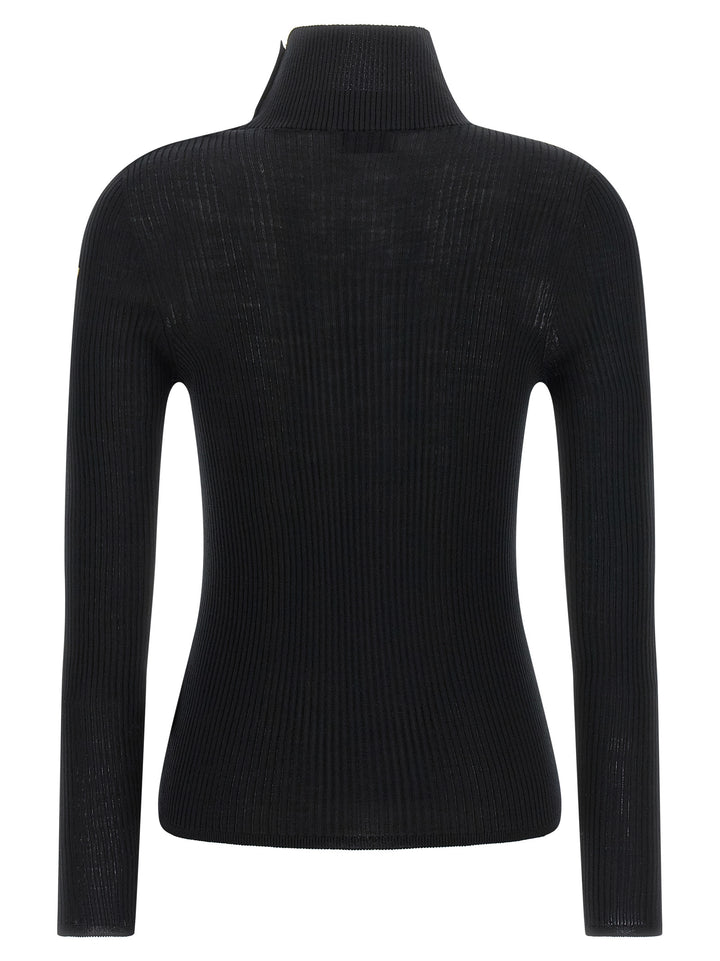 Moncler Logo Turtleneck Sweater Maglioni - Nero | 22b166f6a1c5a476d9e6147de4be97586c567f4e
