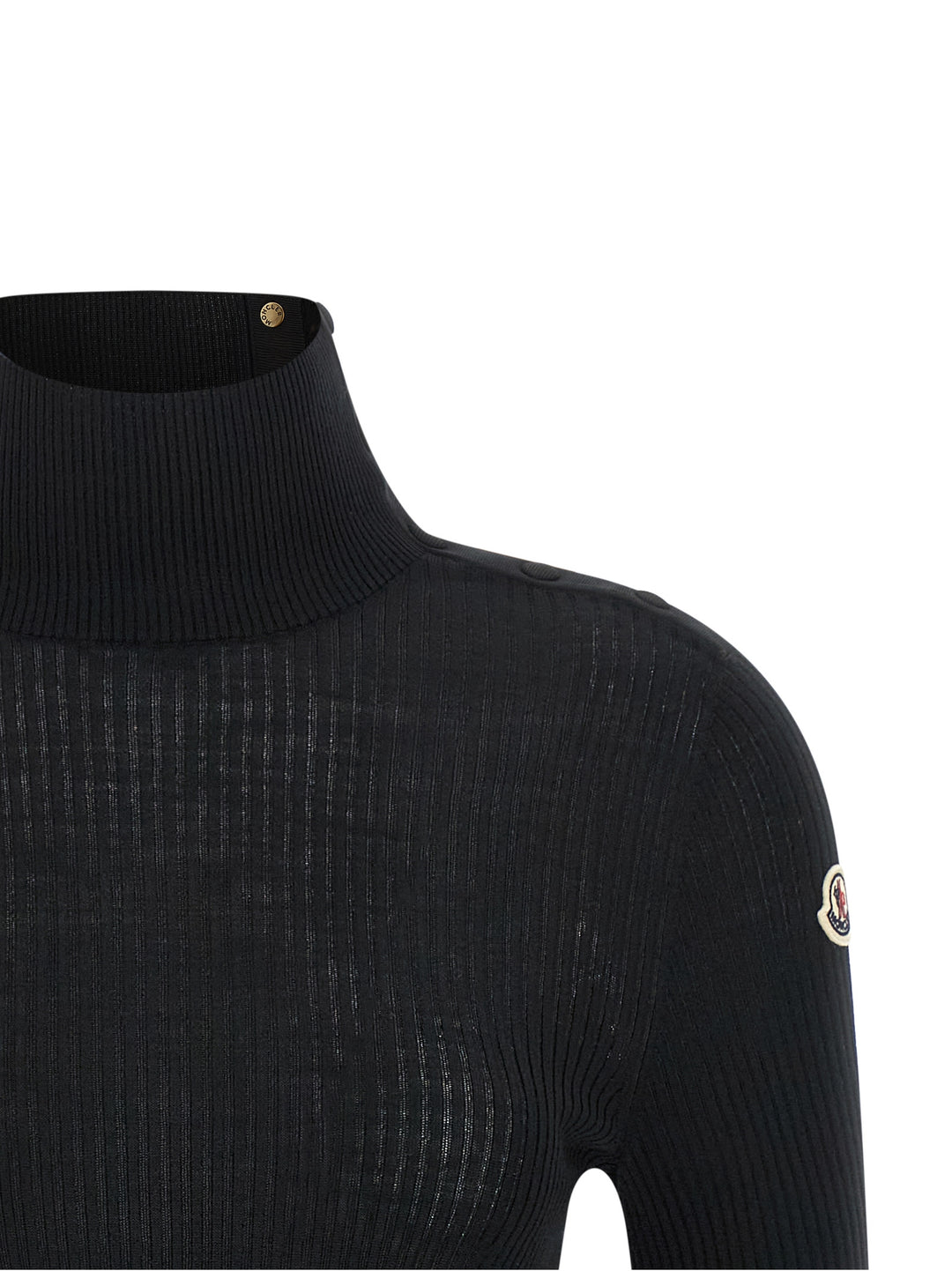 Moncler Logo Turtleneck Sweater Maglioni - Nero | 53390be146fdc45d902852251932af196520b283