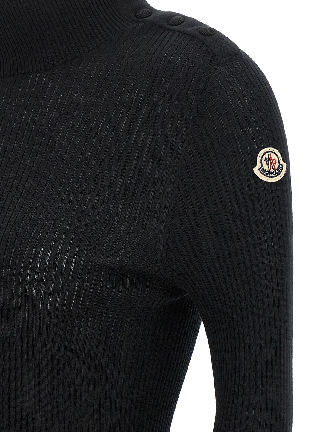 Moncler Logo Turtleneck Sweater Maglioni - Nero | d96362c2a76ebc38134c447e28f1552649b6d624