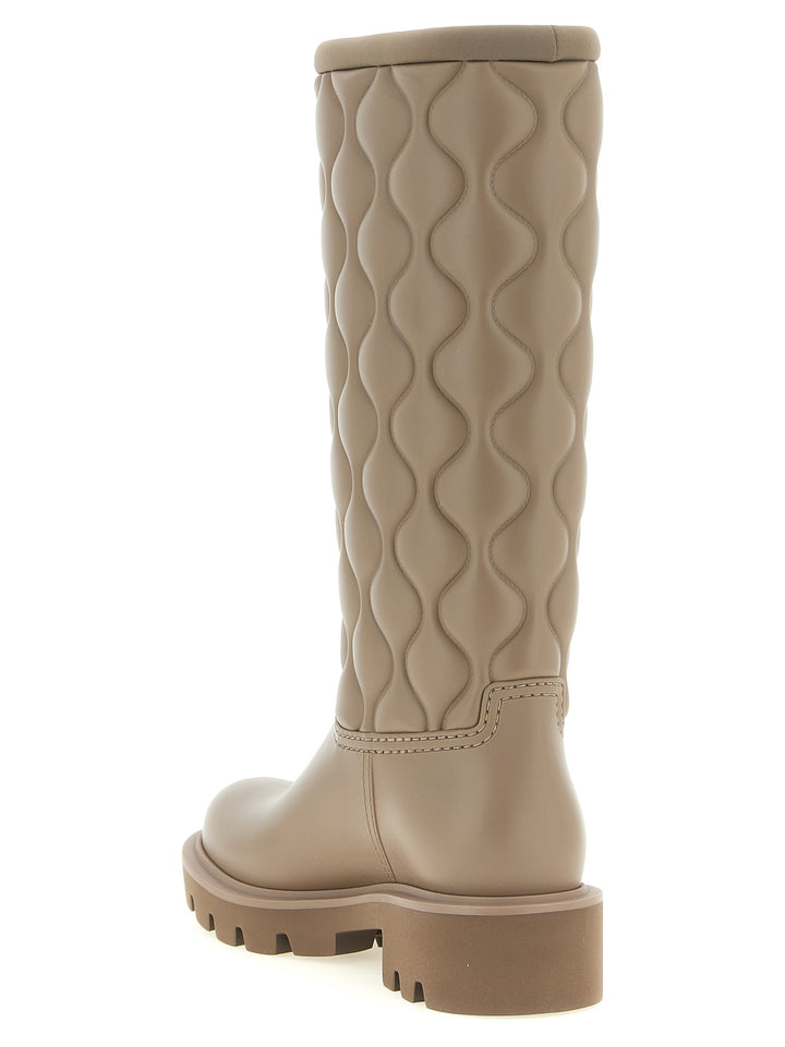 Moncler Kickstream High Stivali e Stivaletti - Beige | b9a7423d62219917e7cc0998d5eb1689445f38c3