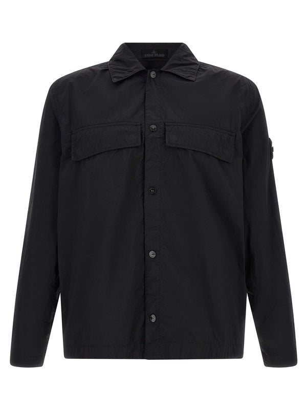 Badge Stone Island Ghost Camicie Nero