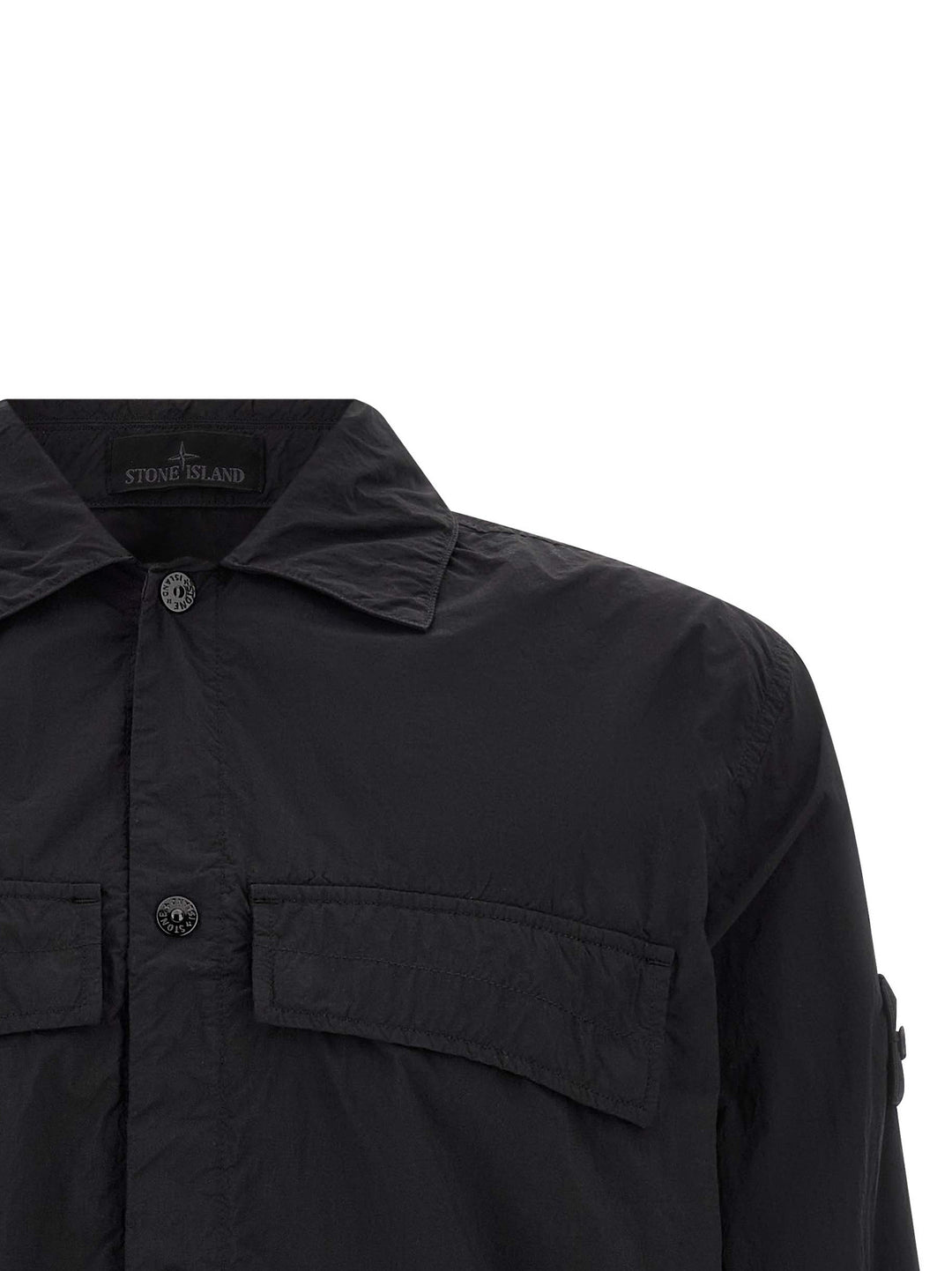 Stone Island Badge Stone Island Ghost Camicie - Nero | 9f4b7cdefb6915183804679d23121f0c32b1e443