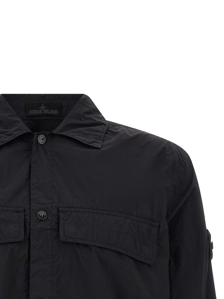 Stone Island Badge Stone Island Ghost Camicie - Nero | 9f4b7cdefb6915183804679d23121f0c32b1e443