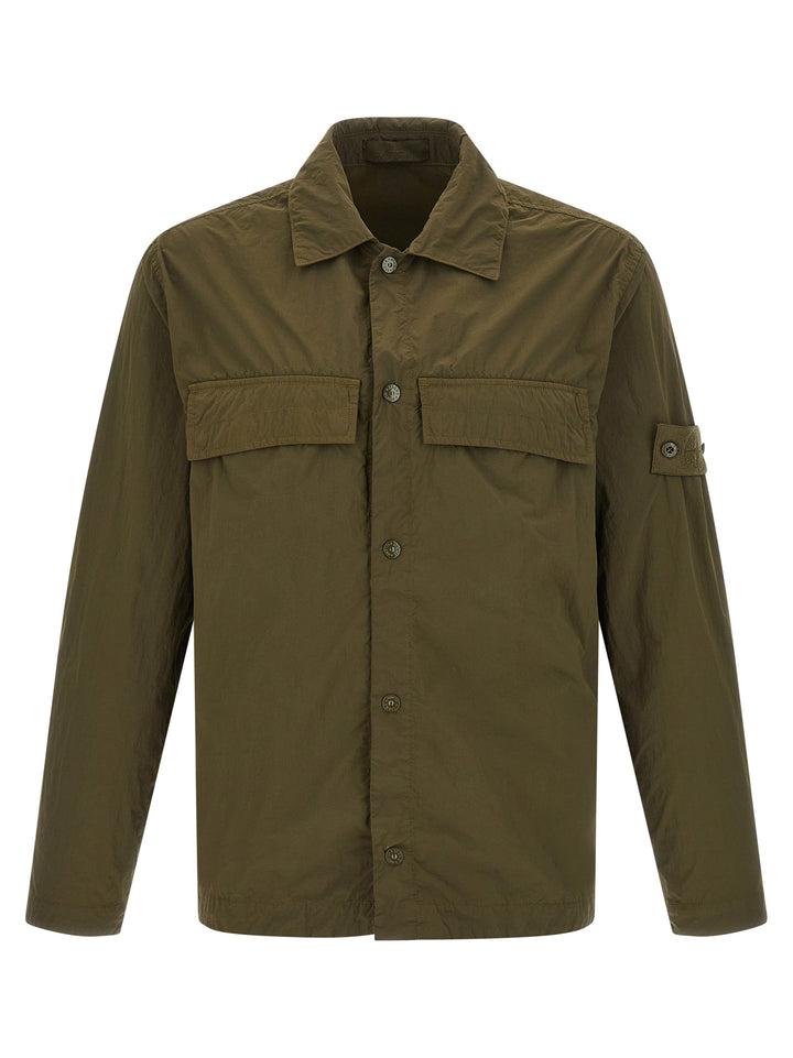 Stone Island Badge Stone Island Ghost Camicie - Verde | 0d3fb7df54699d2738d63608328a5884eaee4ce4