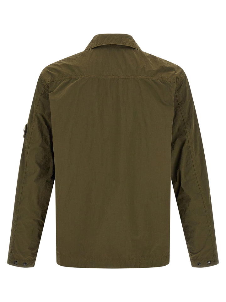 Stone Island Badge Stone Island Ghost Camicie - Verde | 866fd96d563709d630b2041dd9183a9c6c433165