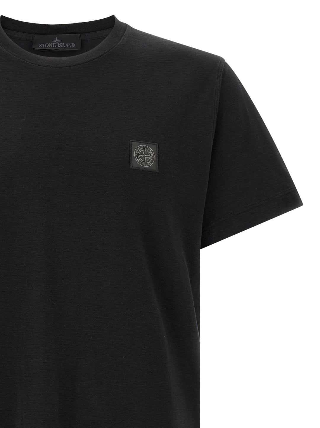 Stone Island Badge Stone Island Ghost T shirt - Nero | 758ce541500523f6e712eddc2579e758a31ddff7