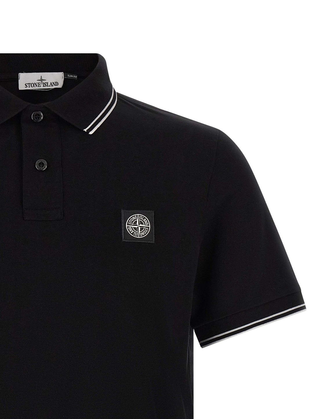 Stone Island 2200010 Polo - Nero | 5a9f2b0c68ef603aaf42949299a690306b7ba3e0