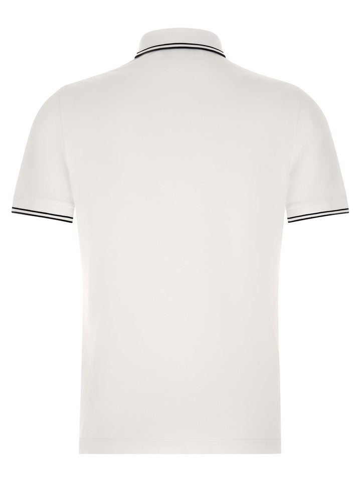 Stone Island 2200010 Polo - Bianco/Nero | f994b5e30b5d23c9aa05d76b6c442c95737e63e4