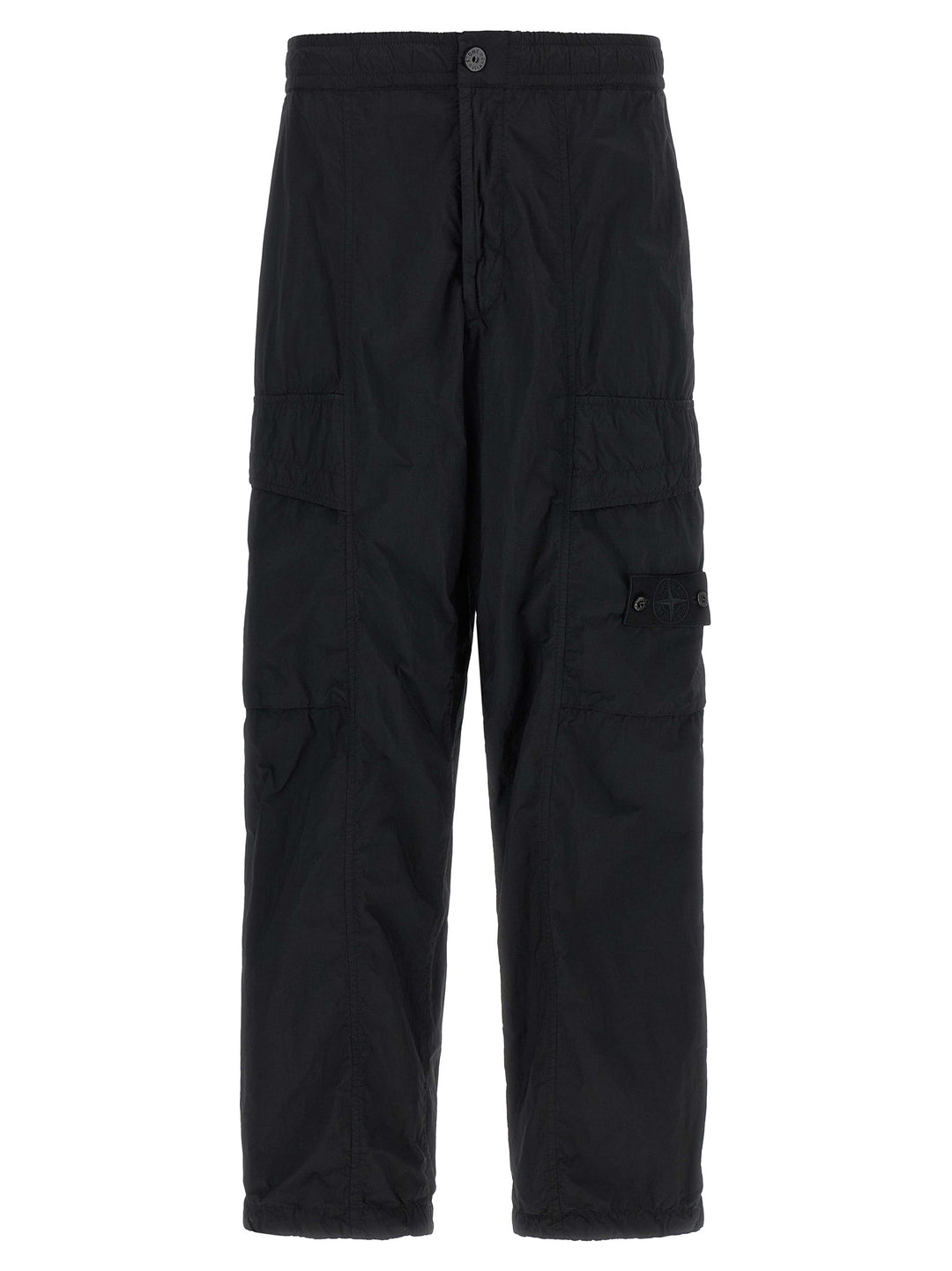 Stone Island Badge Stone Island Ghost Pantaloni - Nero | fd025c393d81016ff4a2decfcdee9967ffd67a75