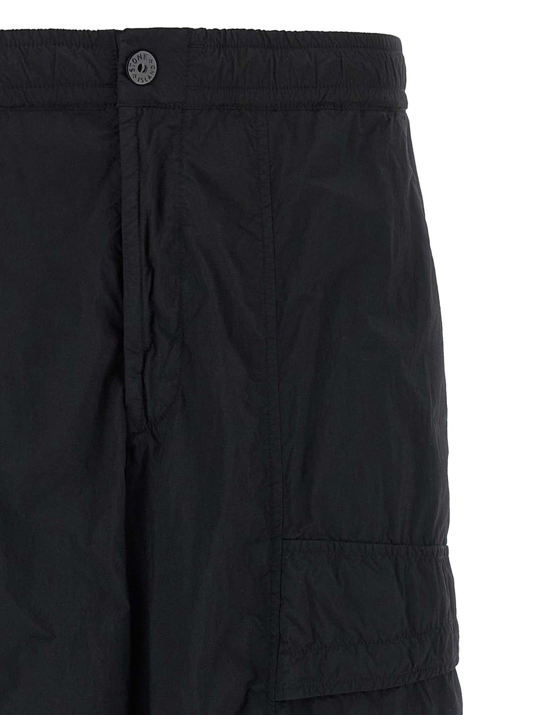 Stone Island Badge Stone Island Ghost Pantaloni - Nero | 7c655ffed65c12e18fb0f25c9c97388ff90f4b3d