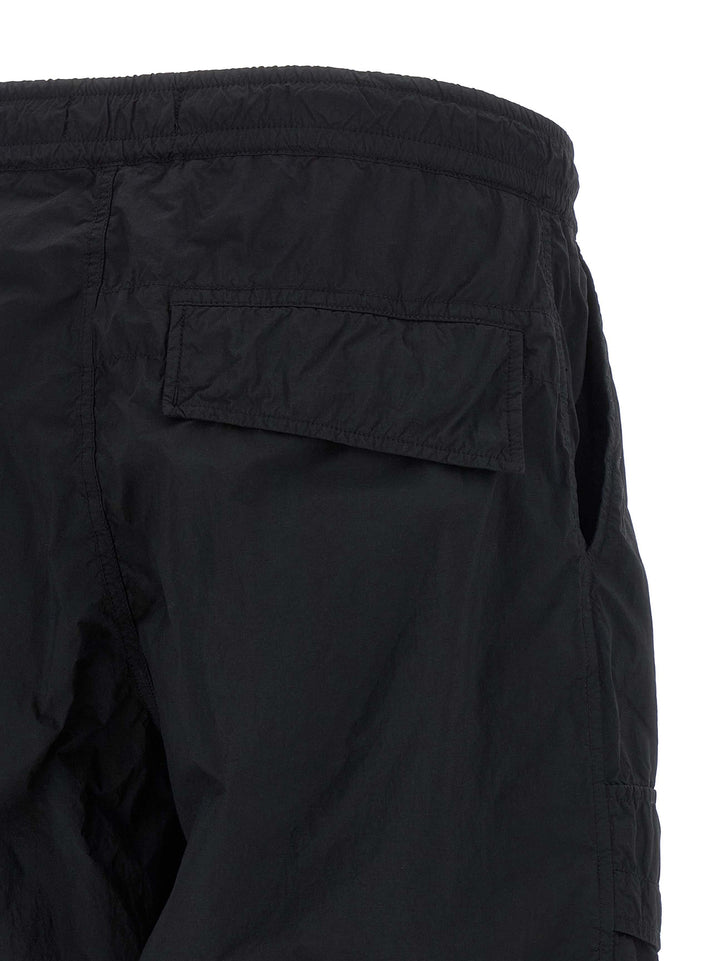 Stone Island Badge Stone Island Ghost Pantaloni - Nero | 065ab660fce224b815cbaa4d8ff8effc8f2fec19
