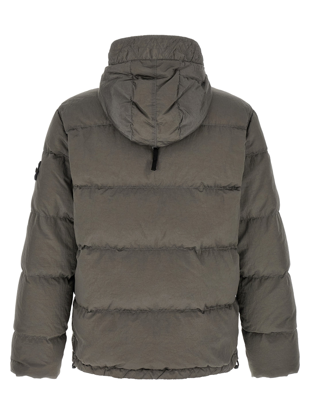 Stone Island Crumpled Effect Down Jacket Puffer Jackets - Grigio | d9b62aa3f95fa05986b5a38ae61cb75d93e26aa6
