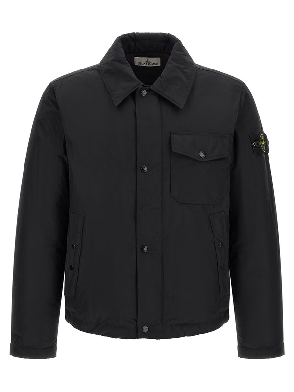 Padded Overshirt Puffer Jackets Black