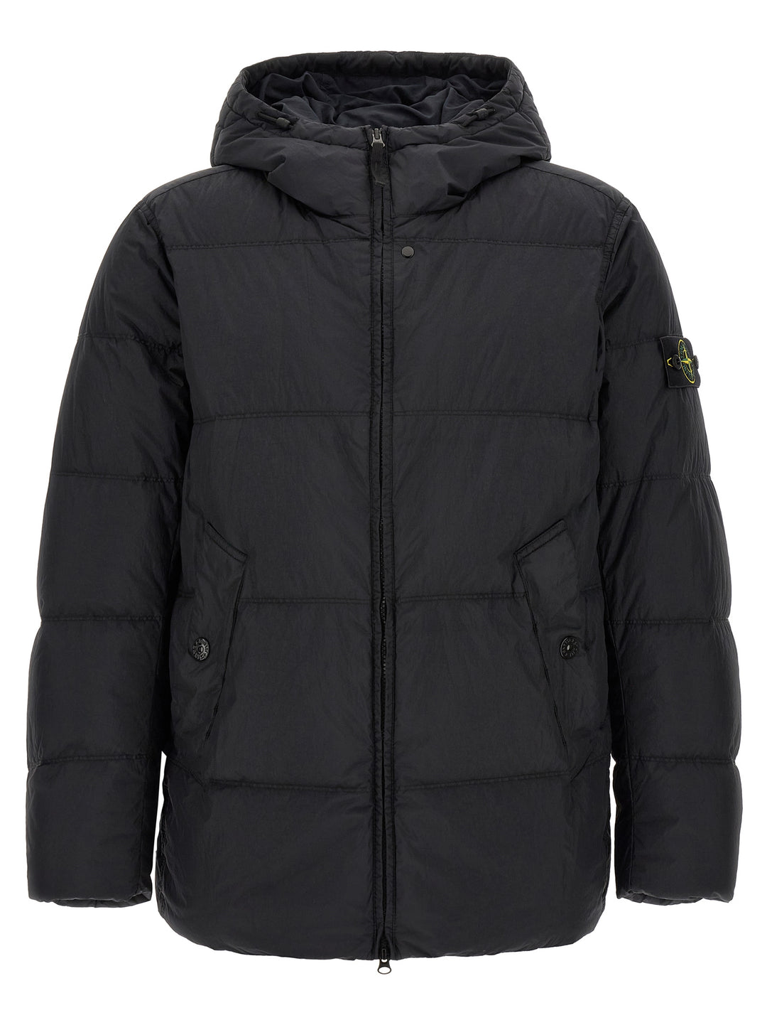 Stone Island Ruffled Effect Down Jacket Puffer Jackets - Blu | 79dace6ef532a7e884749e7503b323612d5f07fb