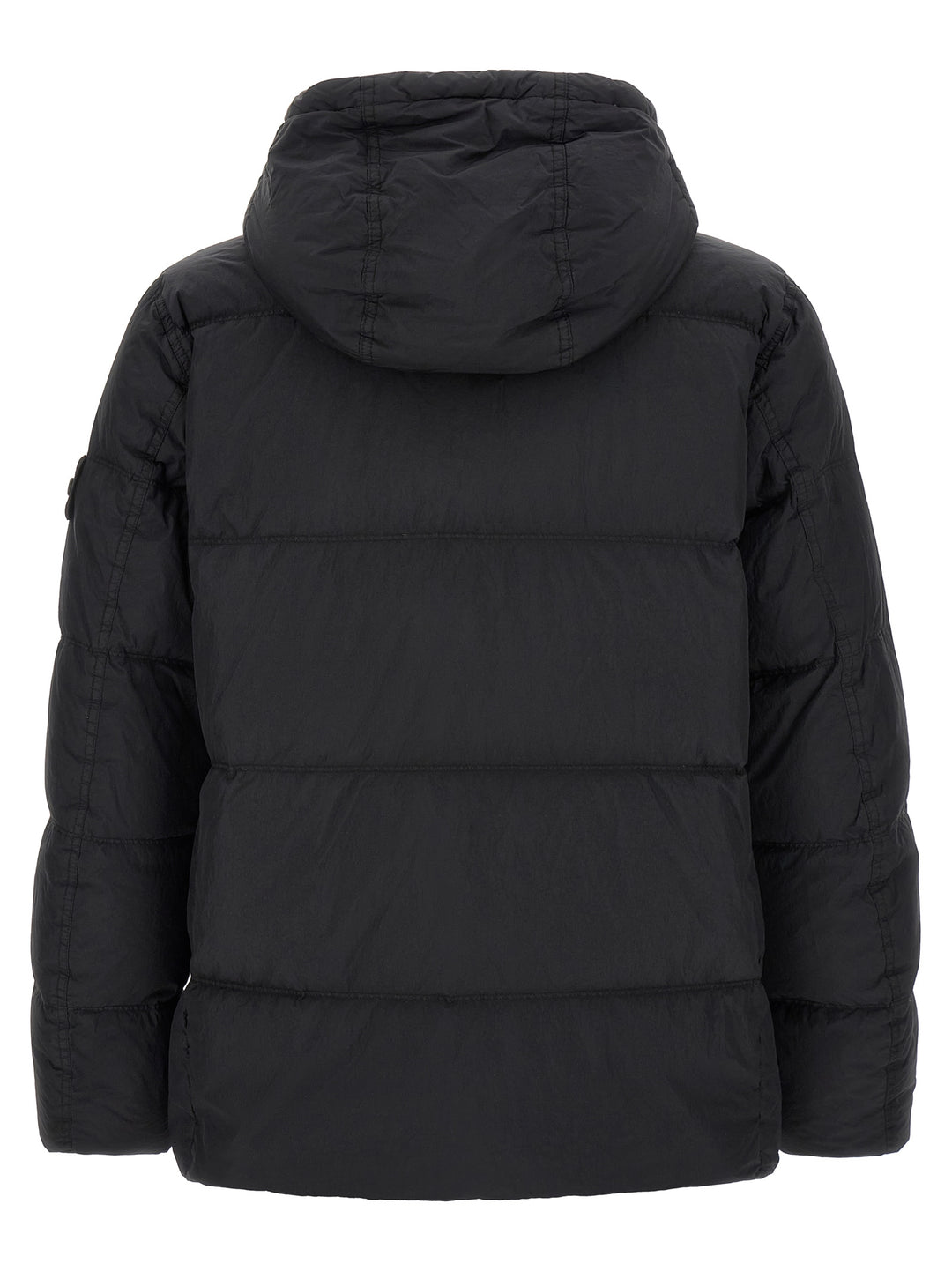 Stone Island Ruffled Effect Down Jacket Puffer Jackets - Blu | b913de66c231328d6628b11d6ae43788efd95743