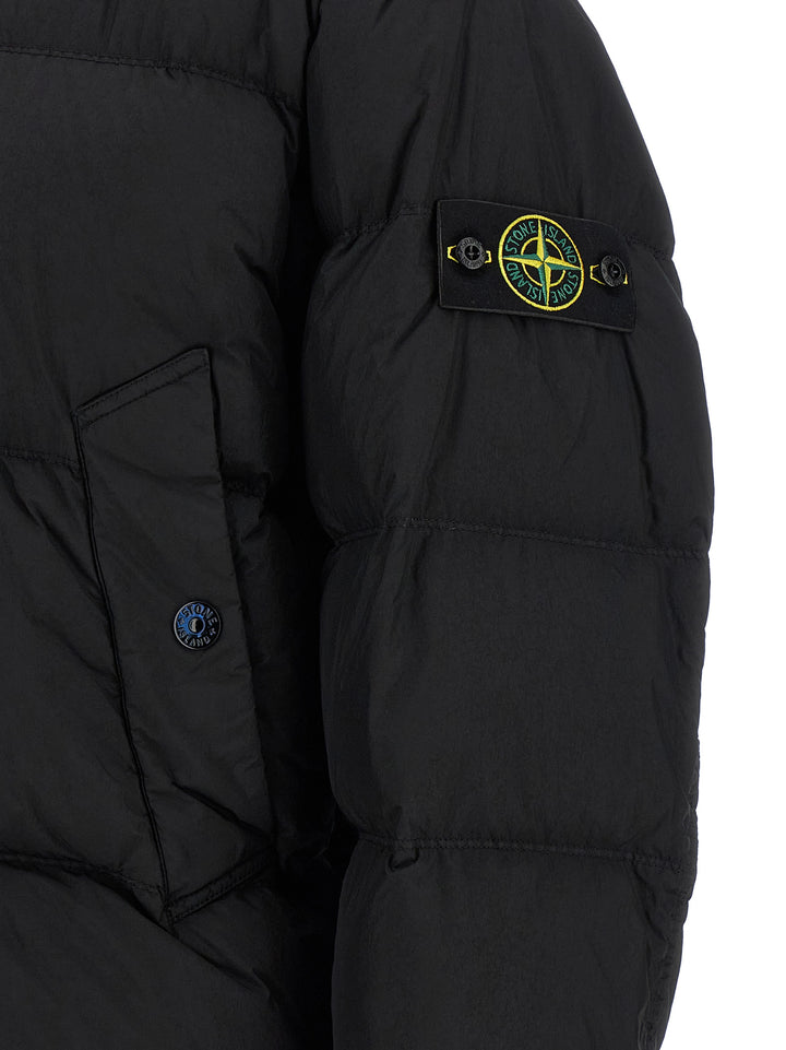 Stone Island Short Down Jacket Puffer Jackets - Nero | 632915f9be15e12958e24b74a1c9b5e626b74b0b