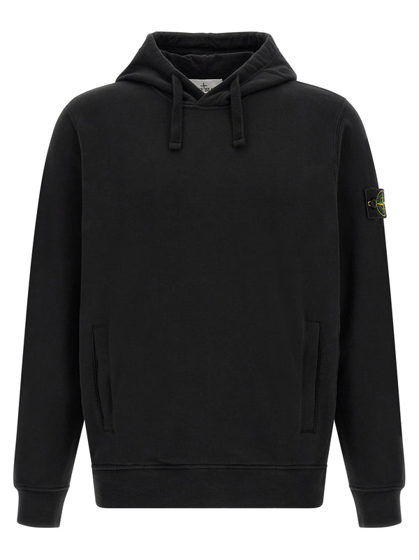 Badge Stone Island Felpe Nero