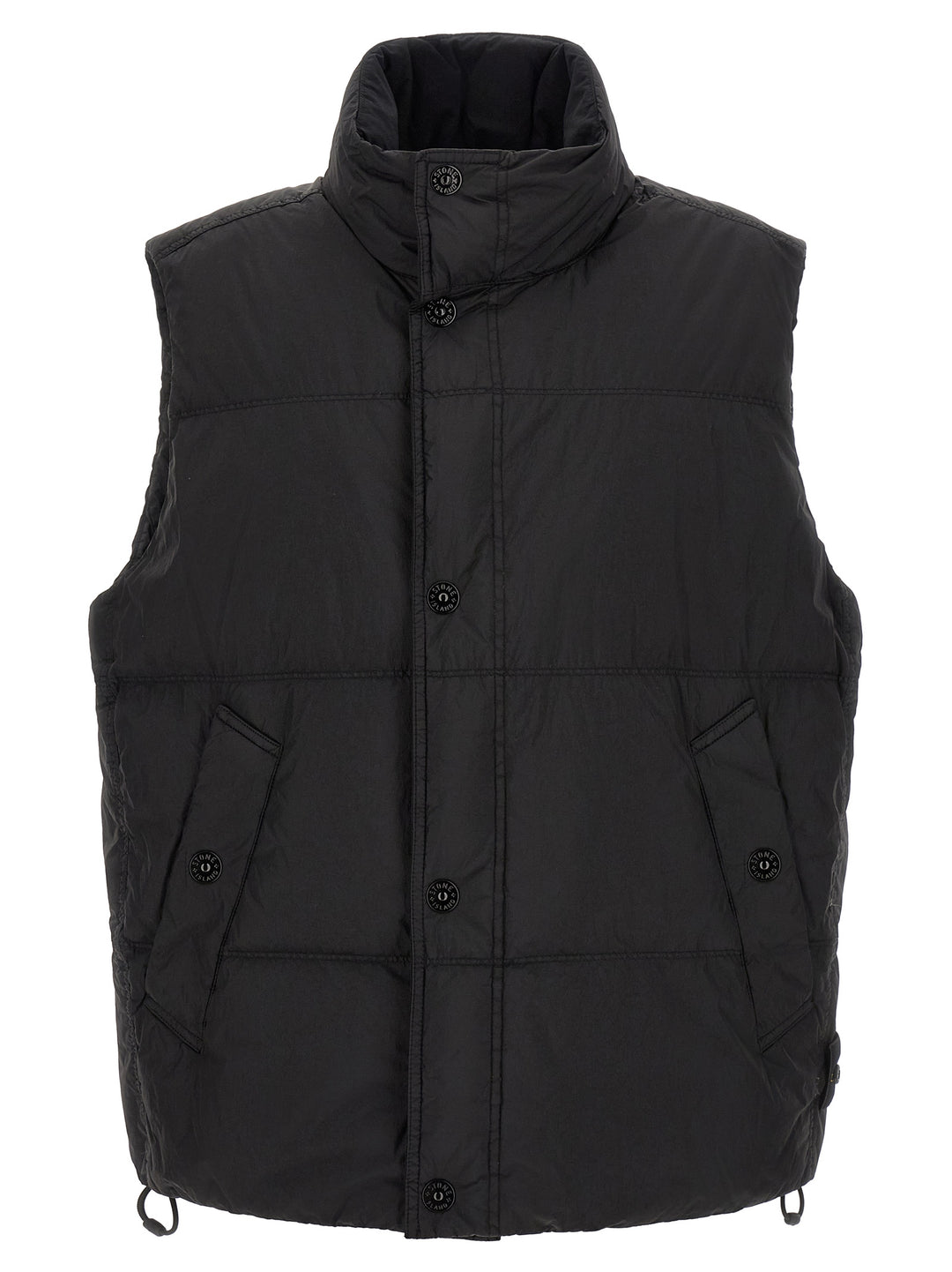 Stone Island Quilted Padded Vest Gilet - Nero | 048426b431f9470d0dd4216534d226b8d282bbd6