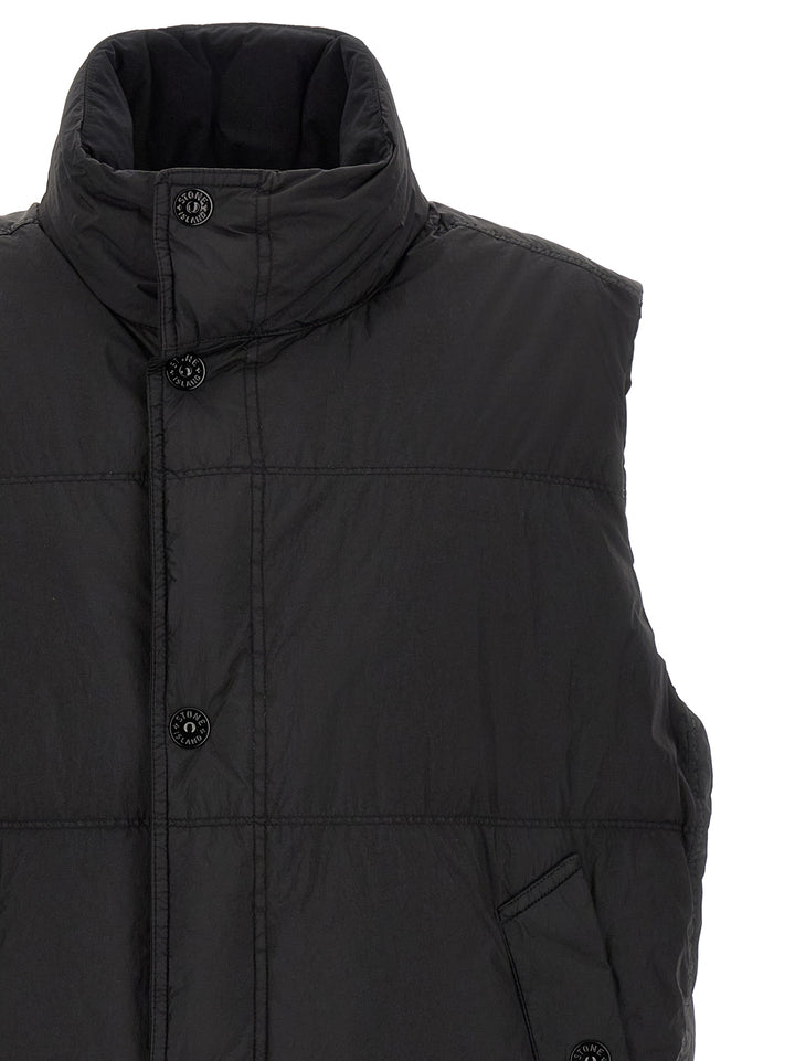 Stone Island Quilted Padded Vest Gilet - Nero | a08caf654c4ffec39817afbcfe000c73fffceb55