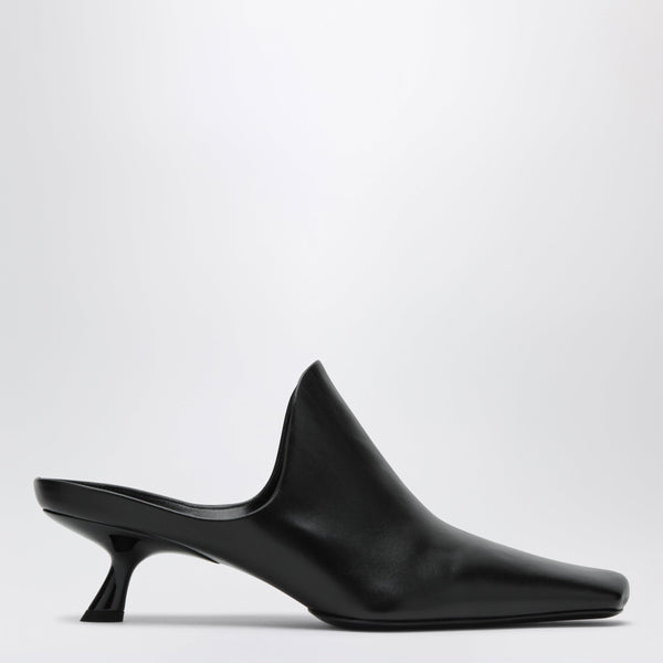 Mules Emily de piel de cordero en negro