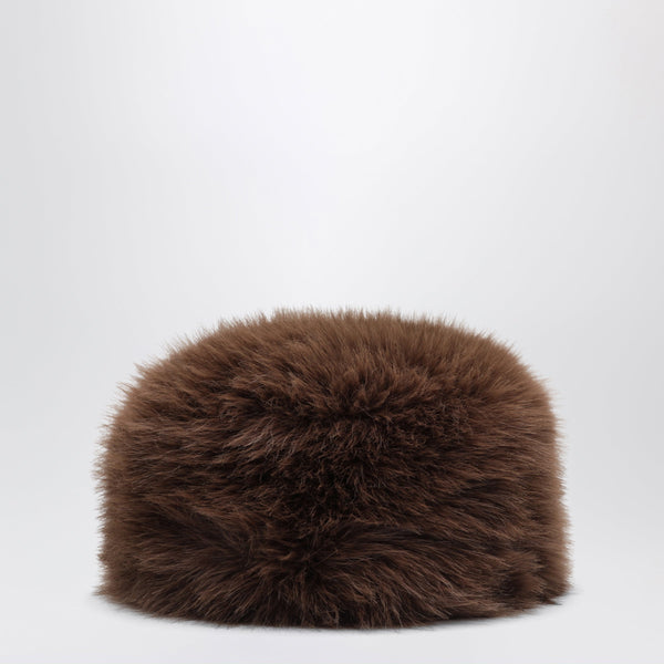 Brown Le Chapka Hat In Faux Fur